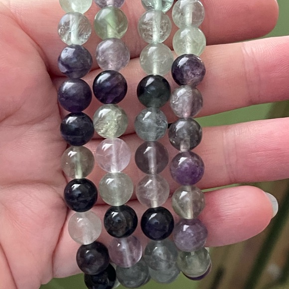 Genuine Fluorite ✨SPIRITUAL DETOX✨ Gemstone bracelet - Picture 5 of 8